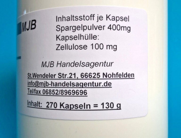 270 Kapseln Grüner Spargel Grünspargel Asparagus Grünspargelkapsel