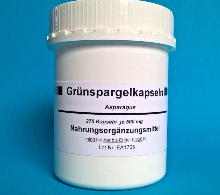 270 Kapseln Grüner Spargel Grünspargel Asparagus Grünspargelkapsel