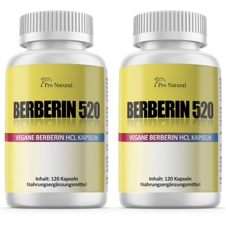 2x BERBERIN HCL = 240 Kapseln á 500mg - vegan - Extra Hochdosiert -