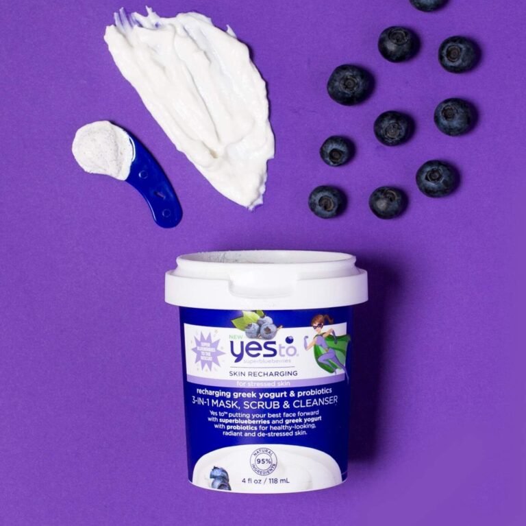 4oz Yesto superblueberries Skin Recharging 3-in-1 Mask, Scrub and Cleanser 9z
