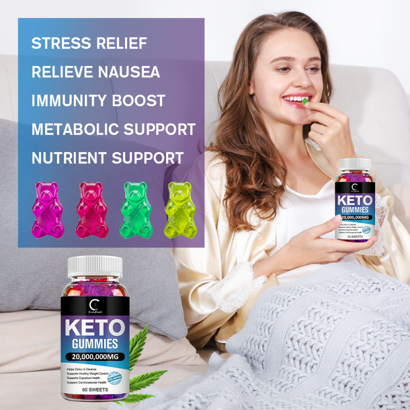 60pcs Keto Gummis Gewichtsverlust &Fatburner,starker Bauch Abnehmen