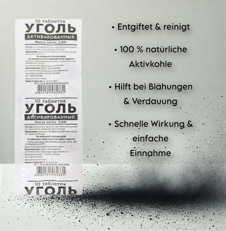 🔥Aktivkohle Set 50-500Tabletten Уголь активированный Karboaktiv Carbo activates