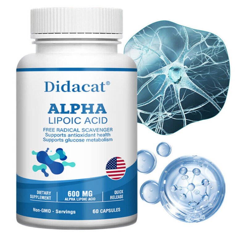 Alpha-Liponsäure – 600 mg pro Portion – 60 Kapseln