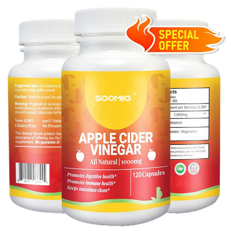 Apfelessig Kapsel - 120 Kapseln - 1000mg - apple cider vinegar - abnehmen