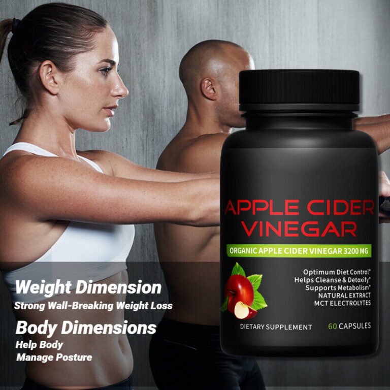 Apfelessig-Kapseln, - 3200 mg,Gewichtsmanagement, Entgiftung und Reinigung