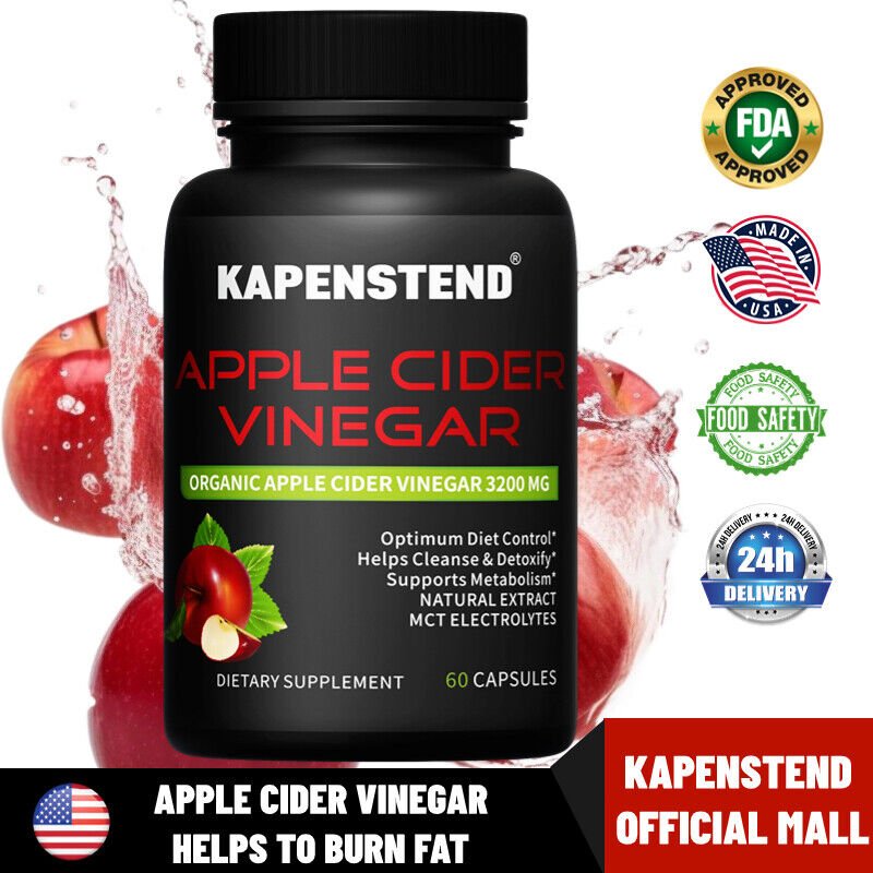 Apfelessig-Kapseln, - 3200 mg,Gewichtsmanagement, Entgiftung und Reinigung Apfelessig-Kapseln, - 3200 mg,Gewichtsmanagement, Entgiftung und Reinigung