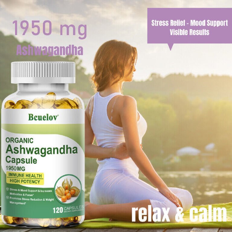 Ashwagandha – 30 Bis 120 Kapseln (1950 Mg) – Hochdosiert – Immunität