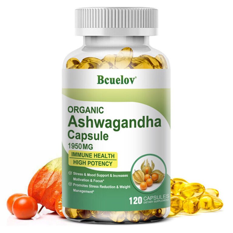 Ashwagandha – 30 Bis 120 Kapseln (1950 Mg) – Hochdosiert – Immunität
