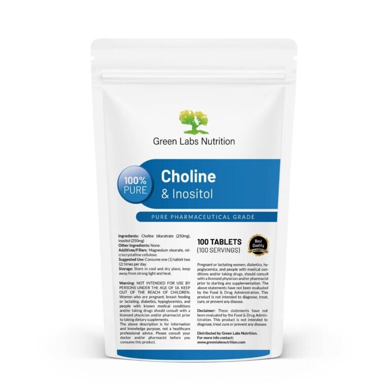 Cholin + Inositol Tabletten – Leberfunktion, Stimmung, Fokus & Gehirn Support