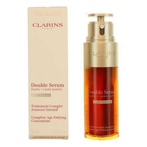 Clarins by Clarins, 1.6 oz Double Serum, Light Texture. Clarins by Clarins, 1.6 oz Double Serum, Light Texture.
