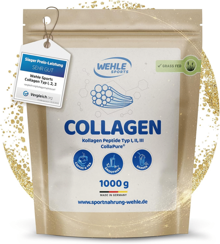Collagen Pulver 1 KG - Bioaktives Kollagen Hydrolysat Peptide, Eiweiß-Pulver Ges