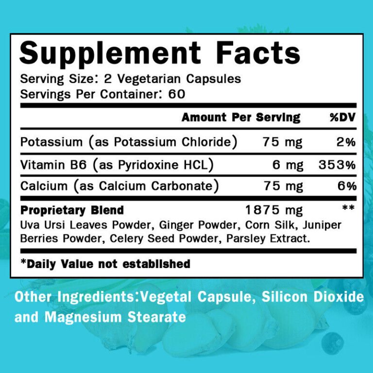 Natürliches Lipodiuretikum zur Reinigung mit Elektrolyten und Vitaminen