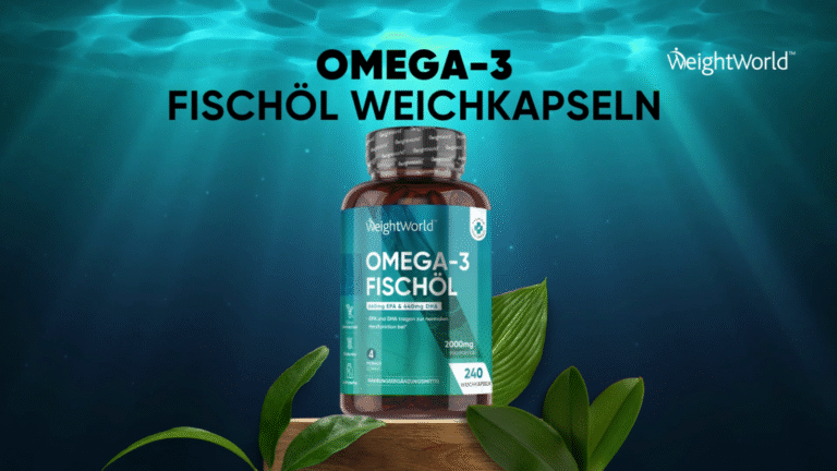 Omega 3 Fischöl 2000 mg mit Omega 3 EPA & DHA - 240 Softgel Kapseln