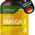Omega 3 Kapseln aus Algenöl - Vegan - 200 Kapseln 1000mg Algenöl DHA & EPA