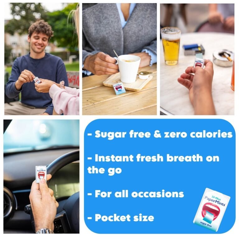 PaperMints Instant Fresh Breath Strips x 12 Packungen - Ketofreundlich & Zuckerfrei-