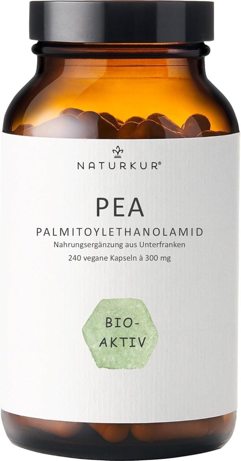 PEA Ultramikronisiert 600mg Portion - 240 Kapseln Apothekerglas Palmitoylethanol