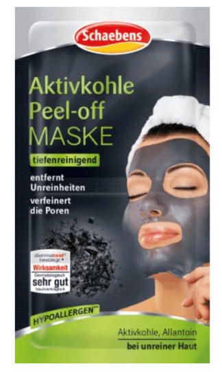Schaebens Activated Carbon PEEL-OFF MASK 4 Masks Travel Friendly Schaebens Activated Carbon PEEL-OFF MASK 4 Masks Travel Friendly