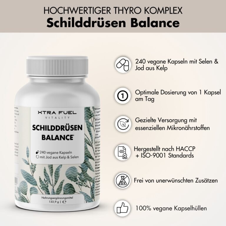 Schilddrüsen Balance - Thyro Komplex - Formel mit Kelp, Thymian & Selen