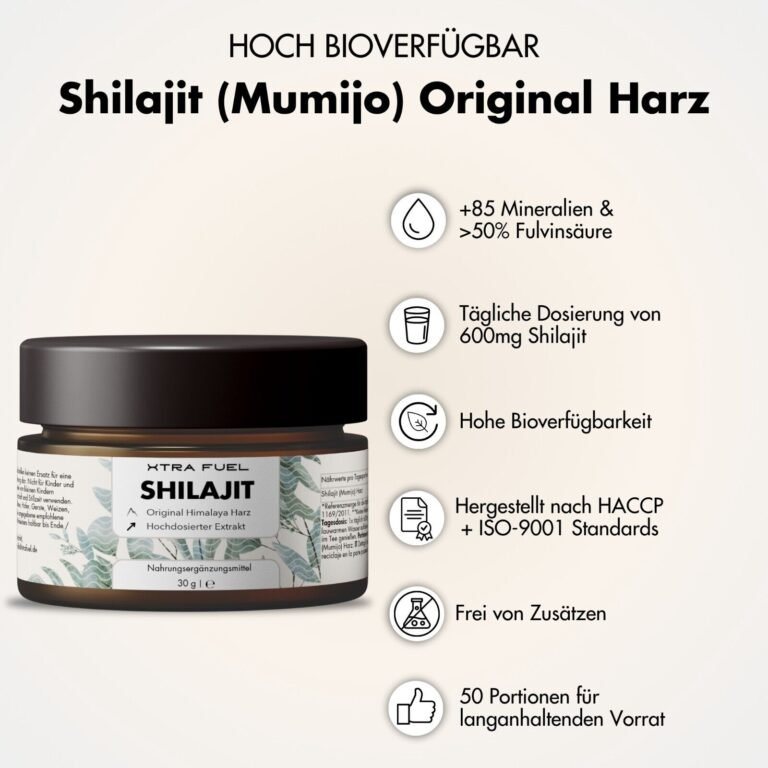 Shilajit Harz - Original Himalaya Mumijo - vegan & laborgeprüft, 85+ Mineralien