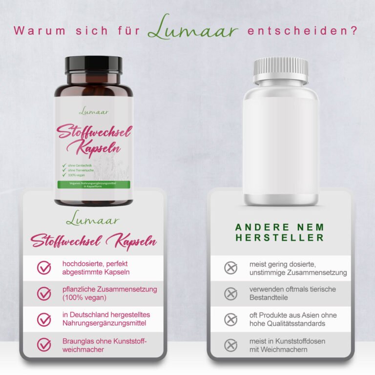 Stoffwechsel Kapseln für Stoffwechselkur - Stoffwechsel Formel 2 Dosen Gläser