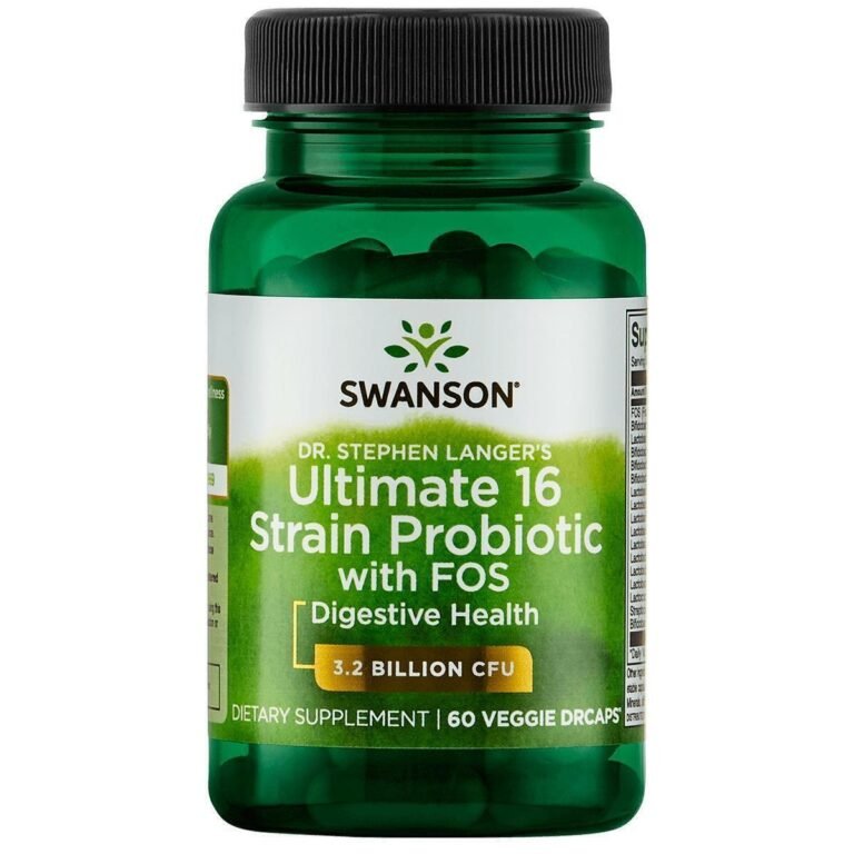 Swanson Dr. Stephen Langer's Ultimate 16 Strain Probiotic with FOS - 60 Kapseln