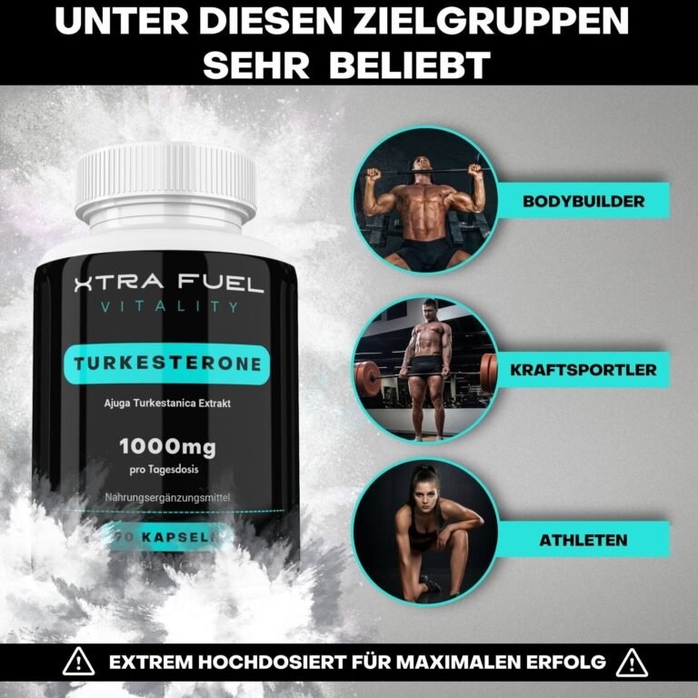 Turkesterone 1000mg | 90 Kapseln hochdosiert + geprüft | Beliebt bei Kraftsport