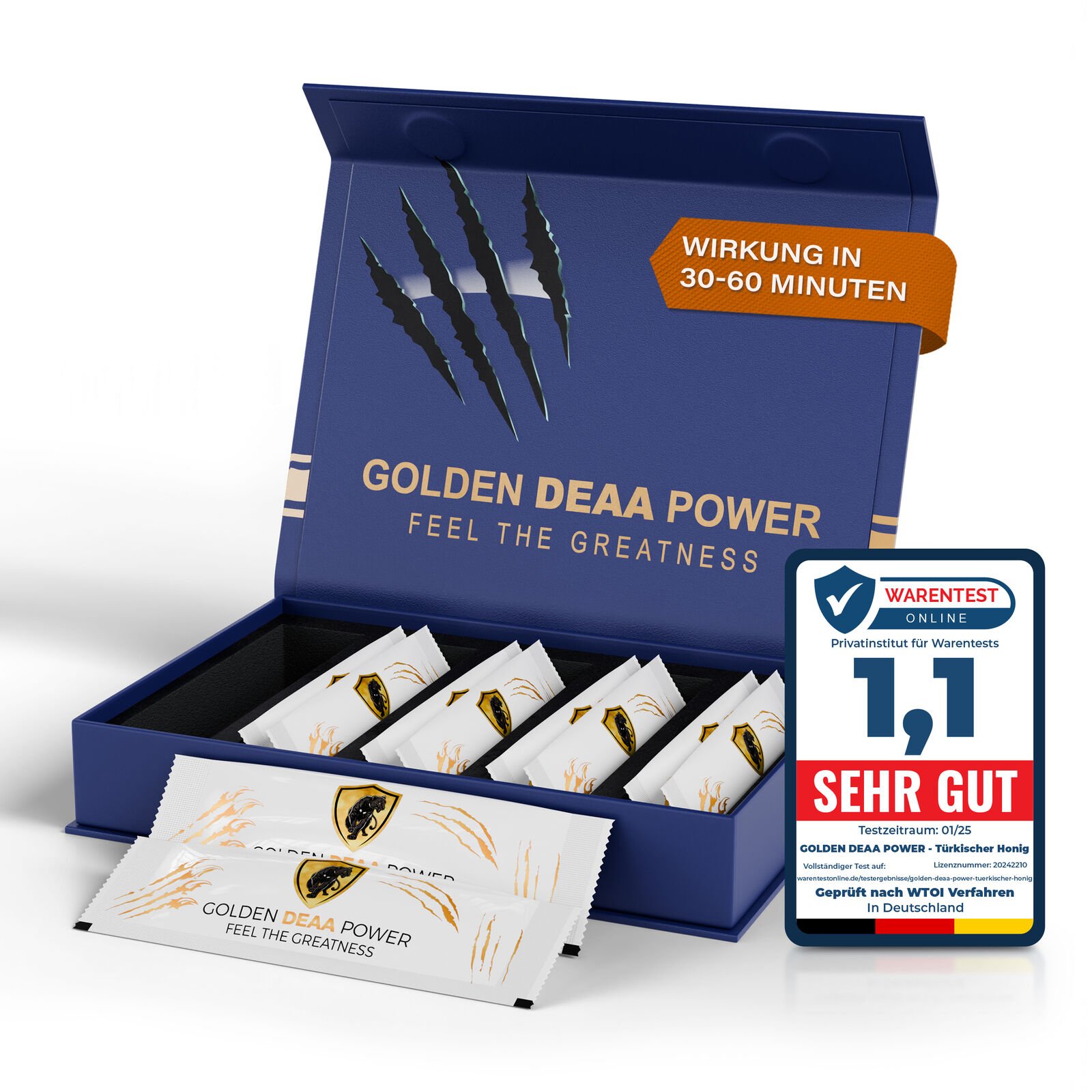 Türkischer Honig Natürliches Präparat für Männer 10 Beutel mit je 20 Gramm Türkischer Honig Natürliches Präparat für Männer 10 Beutel mit je 20 Gramm