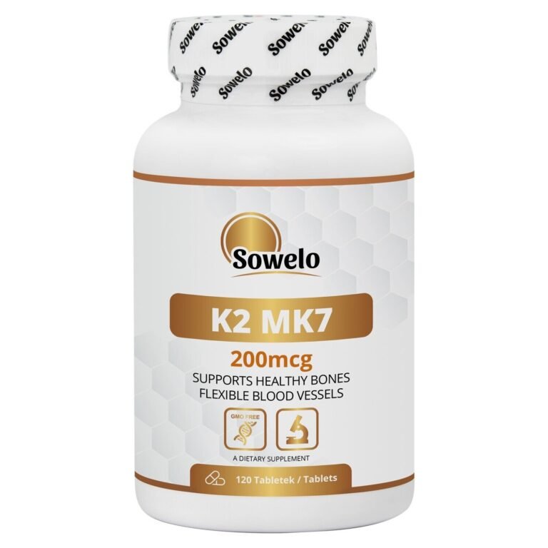 Vitamin K2 MK7 200 mcg Tabletten – Hochdosiert & Bioverfügbar – Sowelo